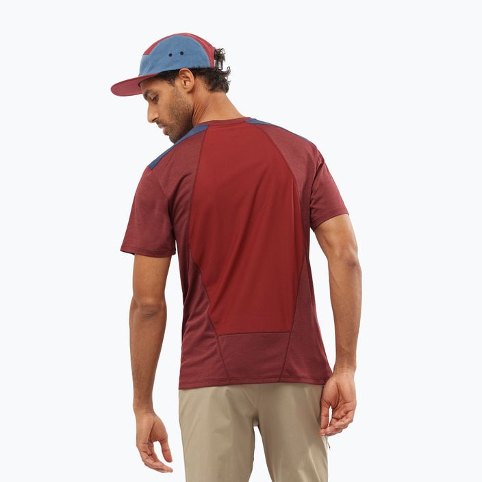 Salomon Outline SS tricou de trekking pentru bărbați maro LC1715600 3