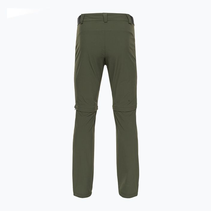 Pantaloni de trekking pentru bărbați Salomon Wayfarer Zip Off verde LC1741100 4