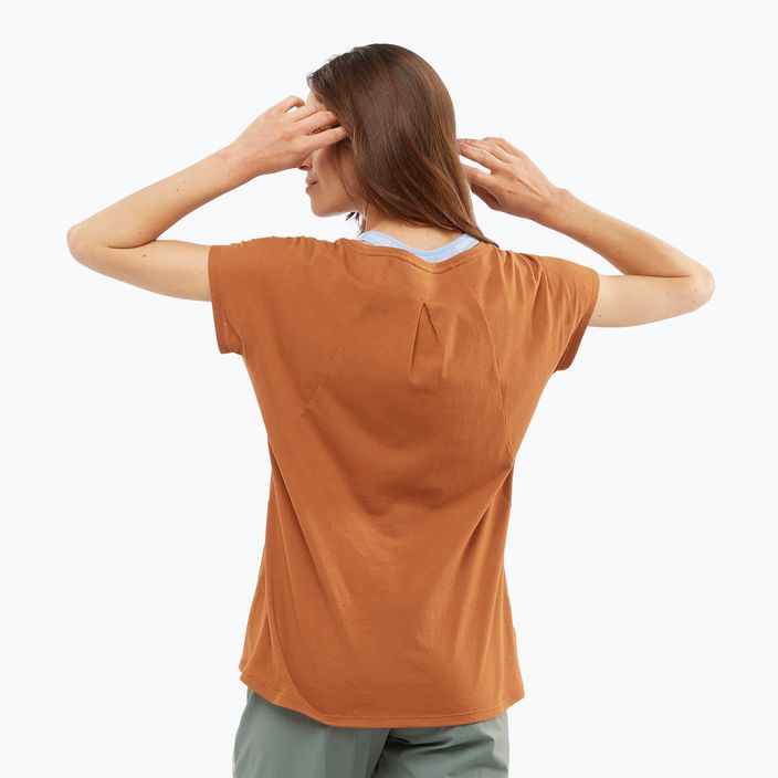 Salomon Essential Shaped SS tricou de trekking pentru femei portocaliu LC1700900 3