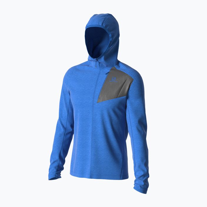 Bărbați Salomon Outline FZ Hoodie fleece sweatshirt albastru LC1787900 4