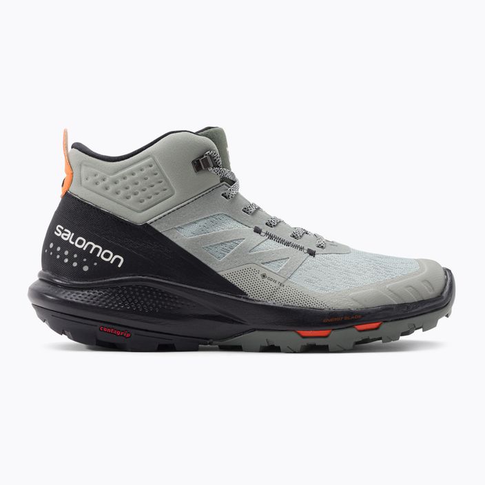 Pantofi de trekking pentru bărbați Salomon Outpulse Mid Gore-Tex verde-negru L41588900 2