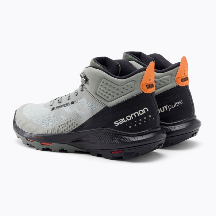 Pantofi de trekking pentru bărbați Salomon Outpulse Mid Gore-Tex verde-negru L41588900 3