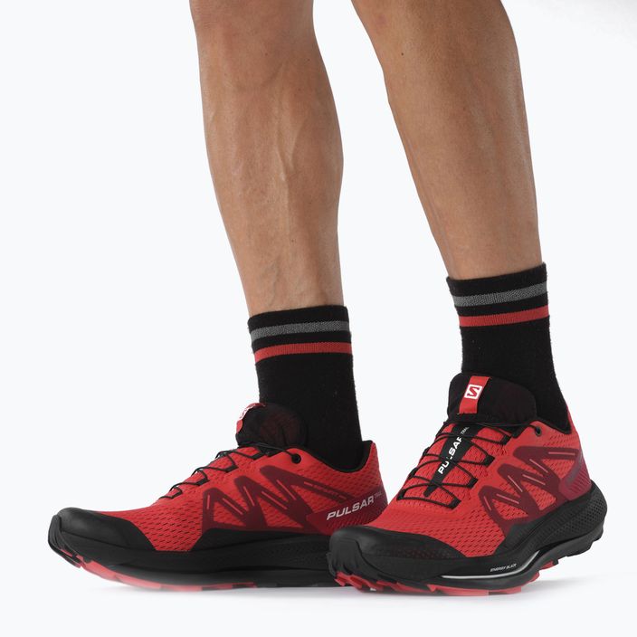 Pantofi de alergare Salomon Pulsar Trail pentru bărbați roșu L41602900 11