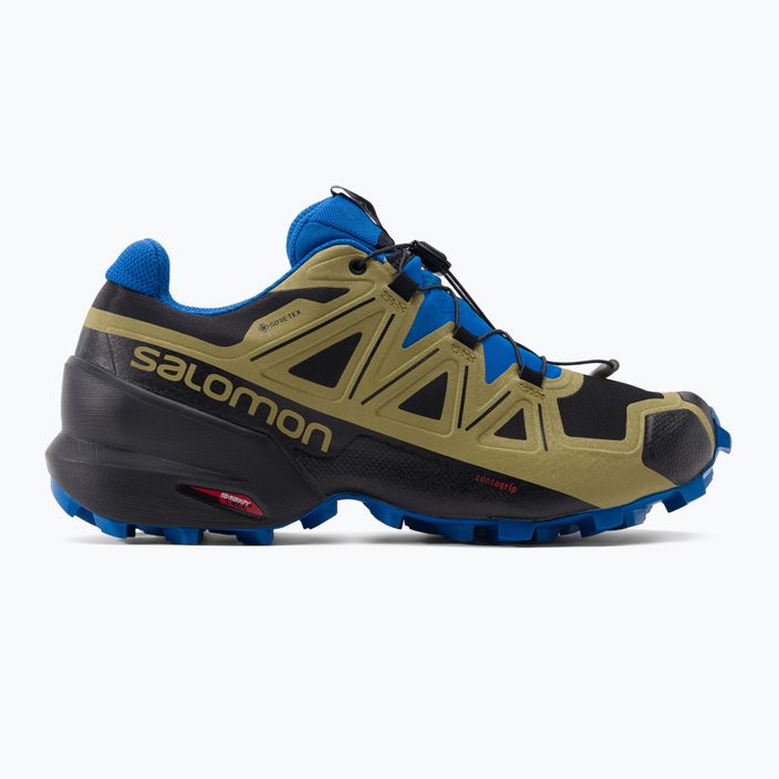 Pantofi de trail Salomon Speedcross 5 GTX verde-albastru pentru bărbați L41612400 2