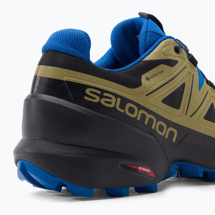 Pantofi de trail Salomon Speedcross 5 GTX verde-albastru pentru bărbați L41612400 7