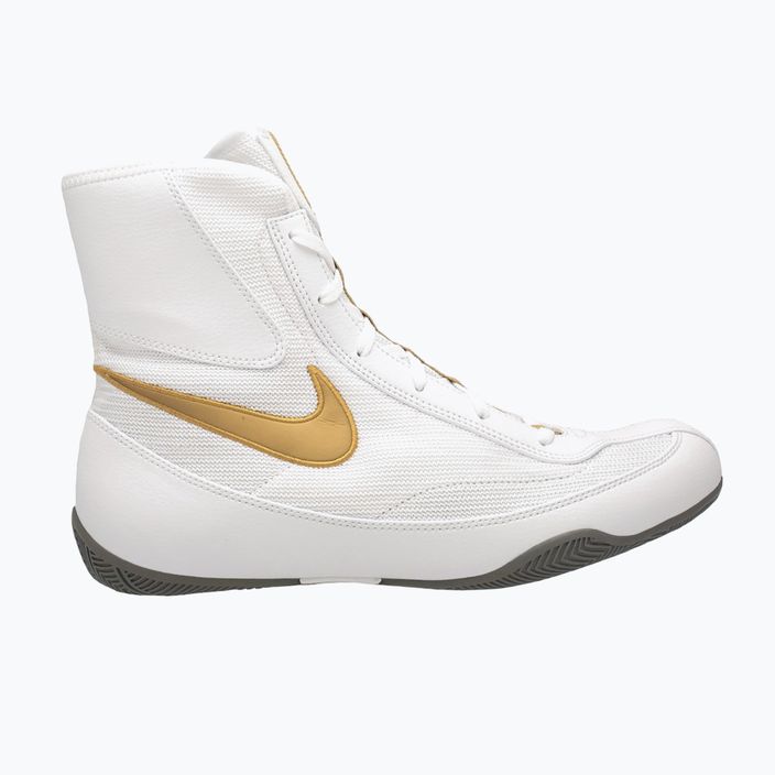Nike Machomai alb și auriu pantofi de box 321819-170 11
