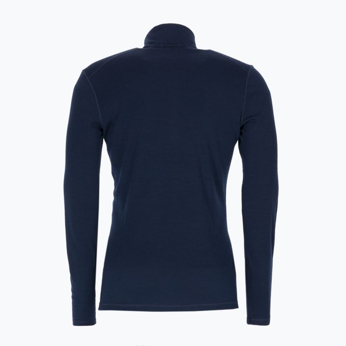Tricou termic cu mânecă lungă pentru bărbați Smartwool Merino 250 Baselayer 1/4 Zip Boxed, bleumarin, 16356-092-S 2