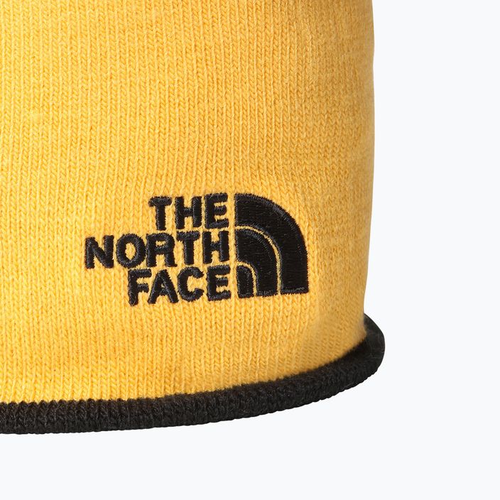 The North Face Reversibil Tnf Banner Reversibil șapcă de iarnă negru și galben NF00AKNDAGG1 10