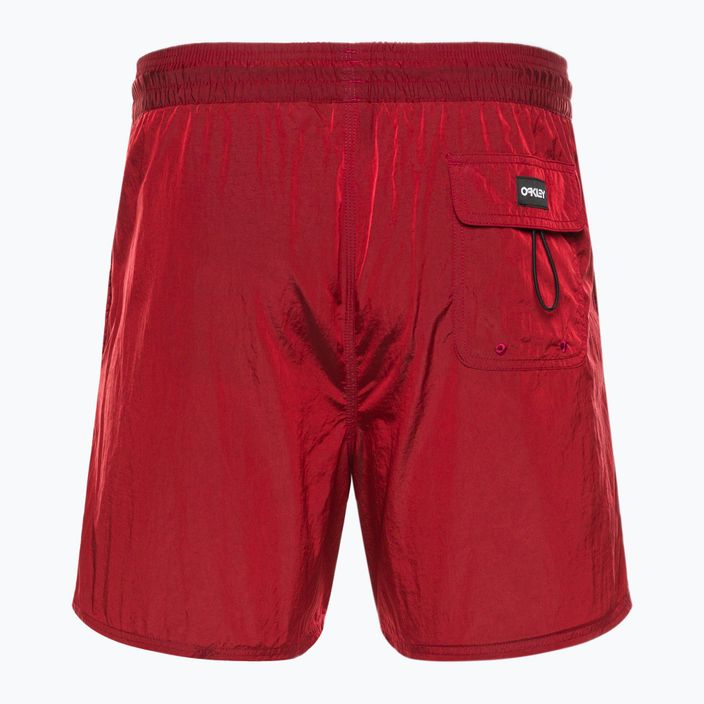 Pantaloni scurți de înot Oakley All Day B1B 16' pentru bărbați, roșu FOA403014 2