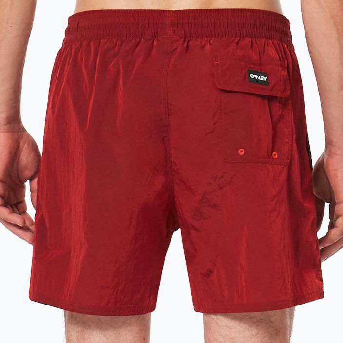 Pantaloni scurți de înot Oakley All Day B1B 16' pentru bărbați, roșu FOA403014 8