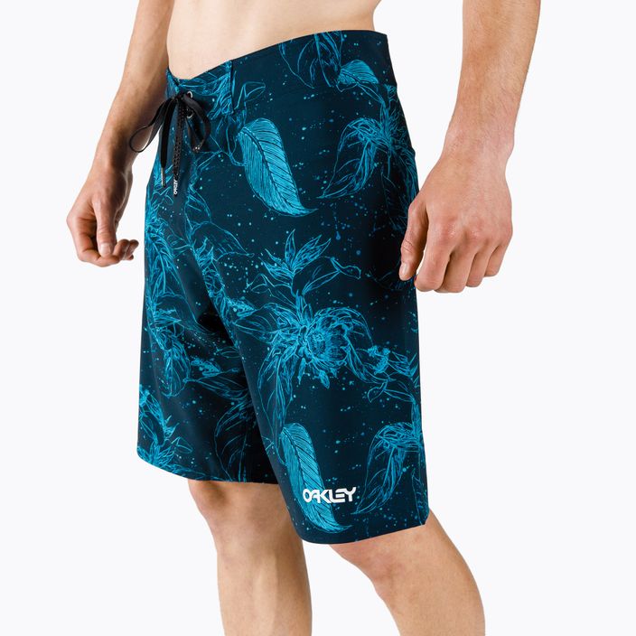 Pantaloni scurți de baie Oakley Ohana Floral pentru bărbați 20' albastru FOA403022 2