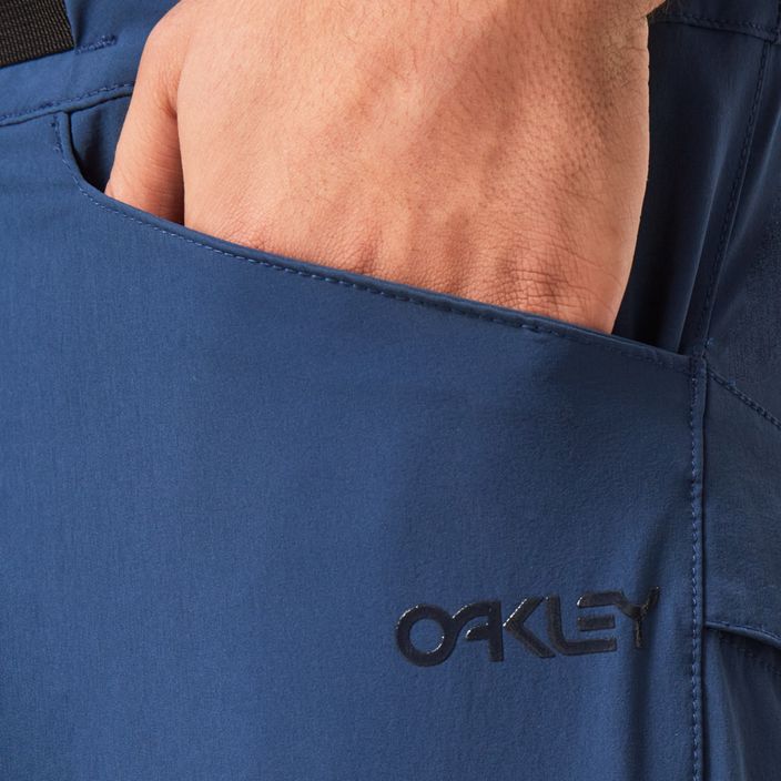 Pantaloni scurți de ciclism pentru bărbați Oakley Drop In MTB albastru FOA403124 6