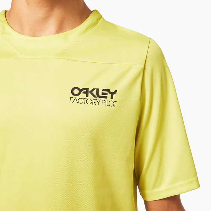 Oakley Factory Pilot Lite MTB tricou de ciclism pentru bărbați galben FOA403173 4