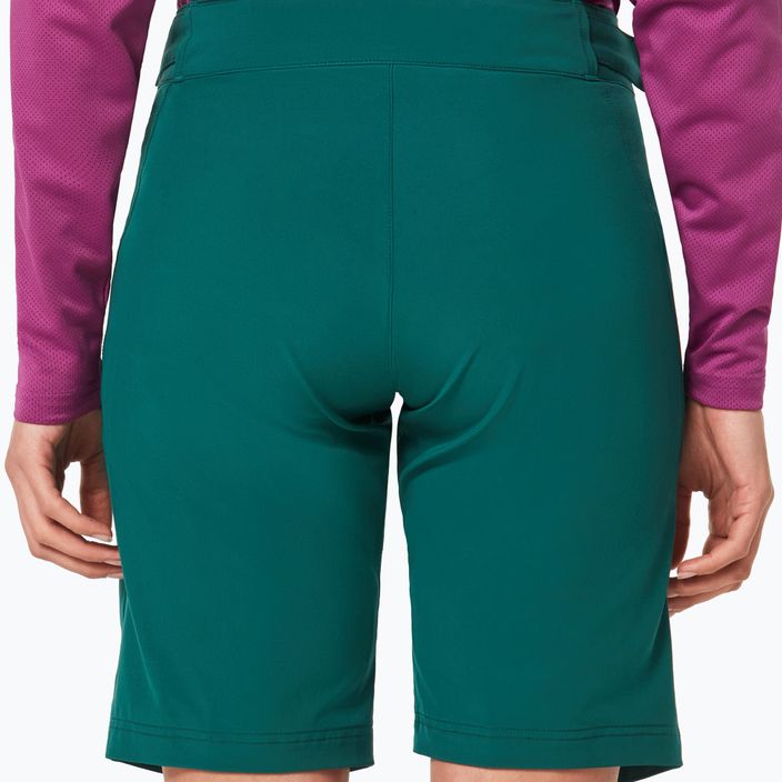 Pantaloni scurți de MTB Oakley Drop In pentru femei, verde FOA500275 4