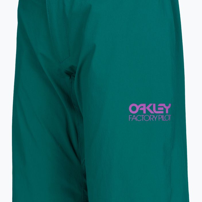 Pantaloni scurți de MTB Oakley Drop In pentru femei, verde FOA500275 12
