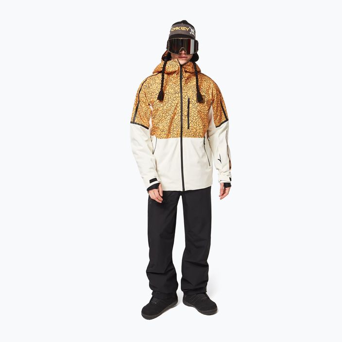 Oakley TC Gunn 2.0 RC Shell jachetă de snowboard pentru bărbați alb și galben FOA403429 5