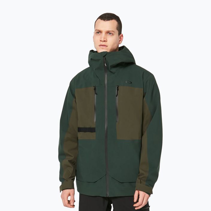 Jachetă de snowboard pentru bărbați Oakley TC Earth Shell verde FOA403437