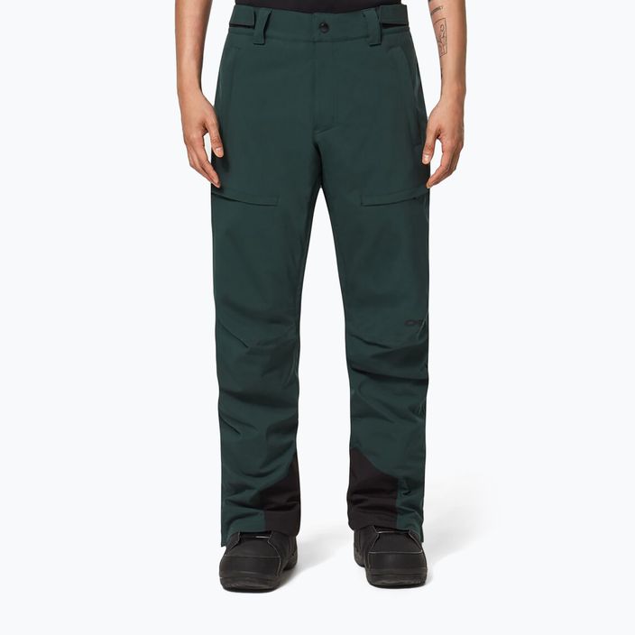 Pantaloni de snowboard pentru bărbați Oakley Axis Insulated verde FOA403446
