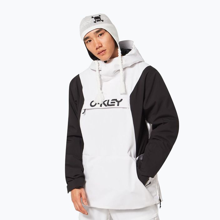 Oakley TNP TBT Insulated Anorak jachetă de snowboard pentru bărbați alb FOA403652