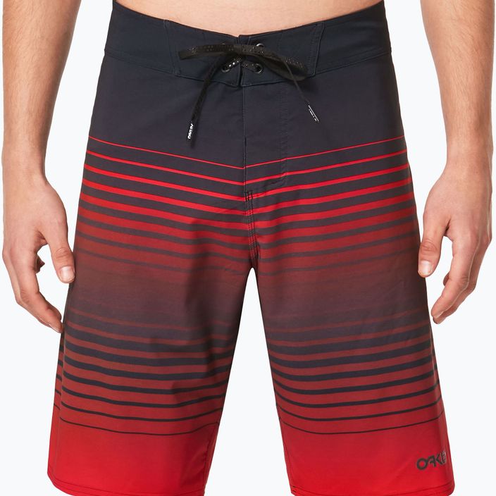 Pantaloni scurți de înot pentru bărbați Oakley Fade Out RC 21" negru/roșu FOA40370403H 6