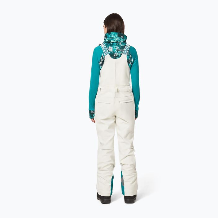 Pantaloni de snowboard Oakley TC Dharma Softshell Bib pentru femei TC Dharma Softshell alb FOA500279 3
