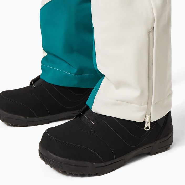 Pantaloni de snowboard Oakley TC Dharma Softshell Bib pentru femei TC Dharma Softshell alb FOA500279 7