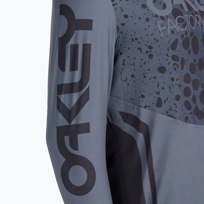 Tricou de ciclism pentru bărbați Oakley Maven Rc LS gri-negru FOA404403 11