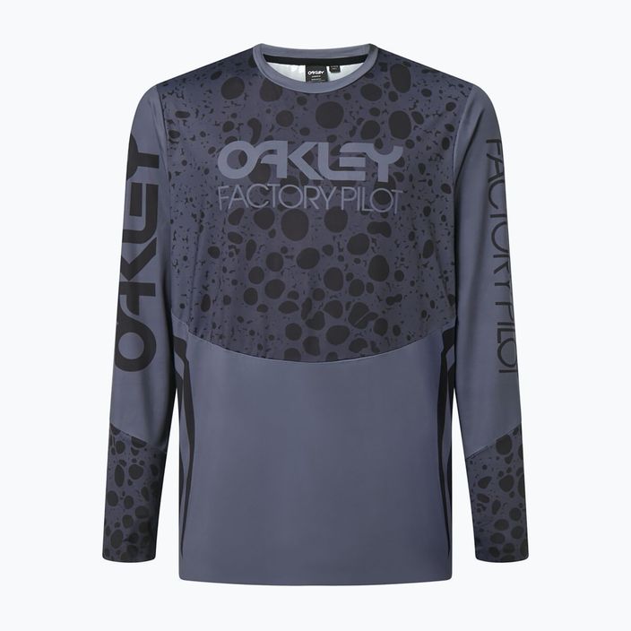 Tricou de ciclism pentru bărbați Oakley Maven Rc LS gri-negru FOA404403 12