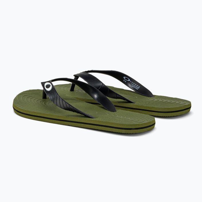 Papuci de baie Oakley Catalina Flip Flop verde pentru bărbați FOF10042386L 3