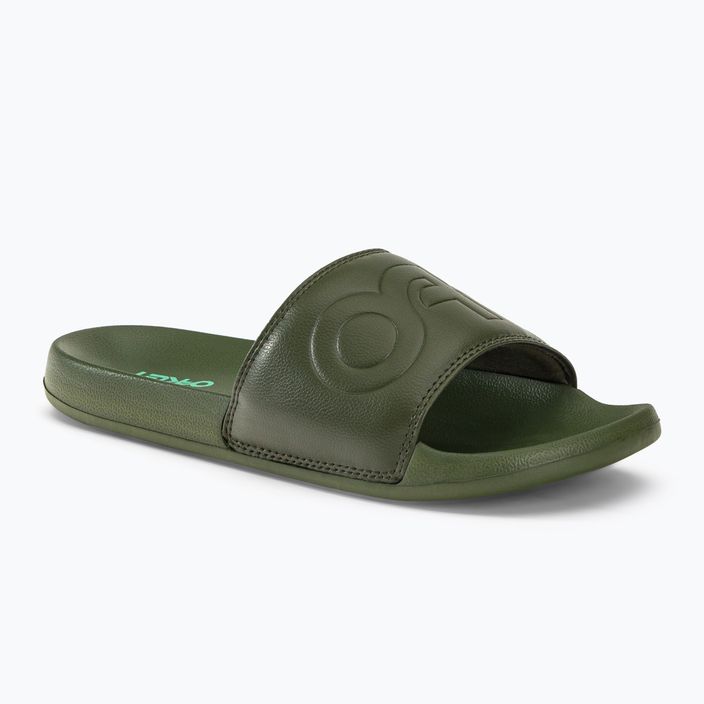 Papuci de baie Oakley College Flip Flop verde/negru FOF10042486L pentru bărbați