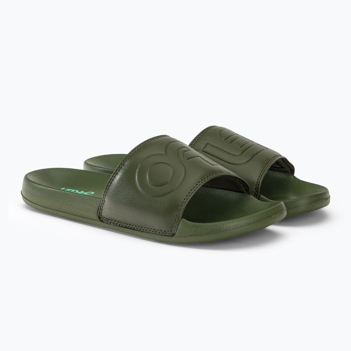 Papuci de baie Oakley College Flip Flop verde/negru FOF10042486L pentru bărbați 4