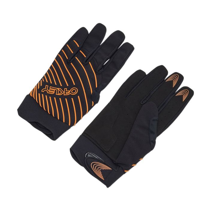 Oakley Drop In Mtb Glove 2.0 mănuși de ciclism pentru bărbați negru și portocaliu FOS901323 2