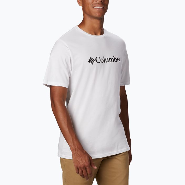 Tricou de trekking pentru bărbați Columbia CSC Basic Logo alb 1680053100 4