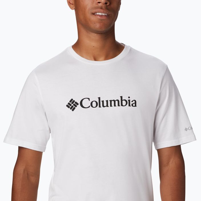 Tricou de trekking pentru bărbați Columbia CSC Basic Logo alb 1680053100 5