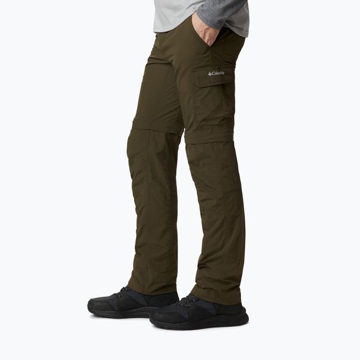 Pantaloni de bărbați Columbia Silver Ridge II converti 319 pantaloni cu picior detașabil de culoare verde 1794891 3