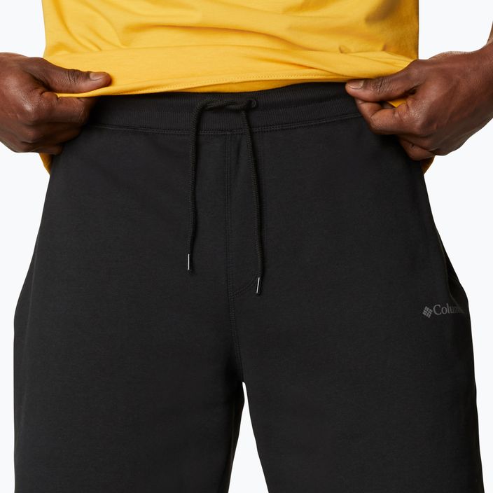 Pantaloni scurți de trekking pentru bărbați Columbia Logo Fleece negri 1884601010 4