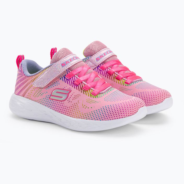 SKECHERS Go Run 600 Shimmer Speeder pantofi de antrenament pentru copii roz deschis/multi 4