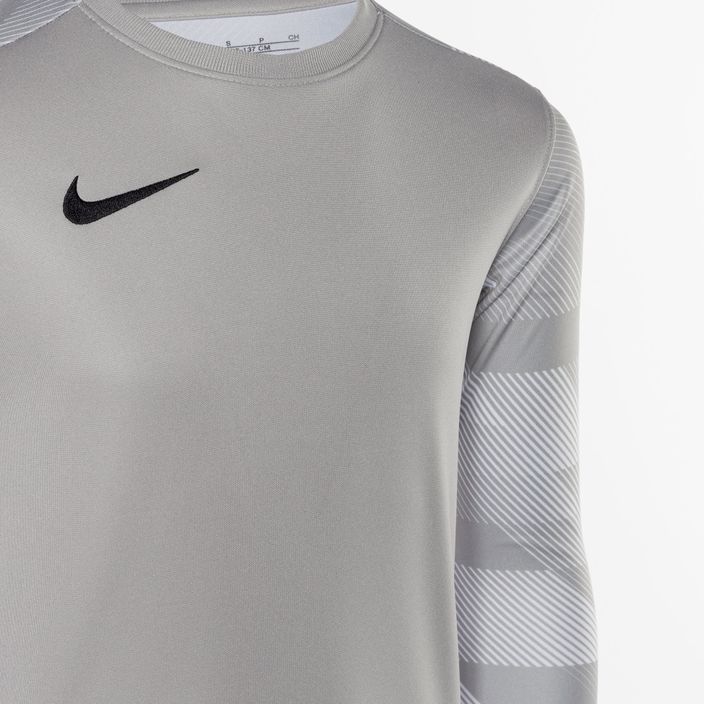 Tricou de portar pentru copii Nike Dri-FIT Park IV Goalkeeper pewter grey/white/black 3