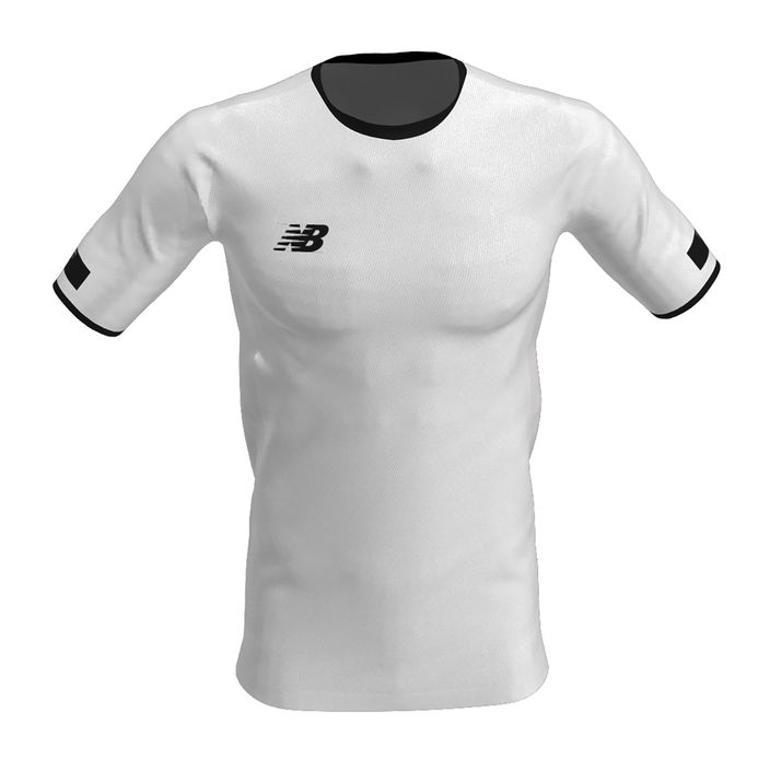 Tricou de fotbal pentru copii New Balance Turf alb NBEJT9018 2