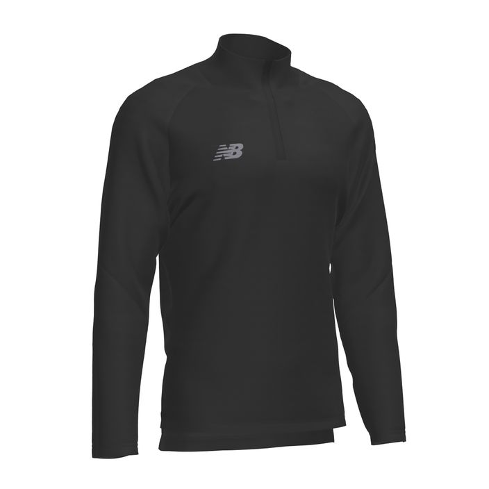 Tricou de fotbal pentru bărbați New Balance Training 1/4 Zip Knitted negru NBEMT9035 2
