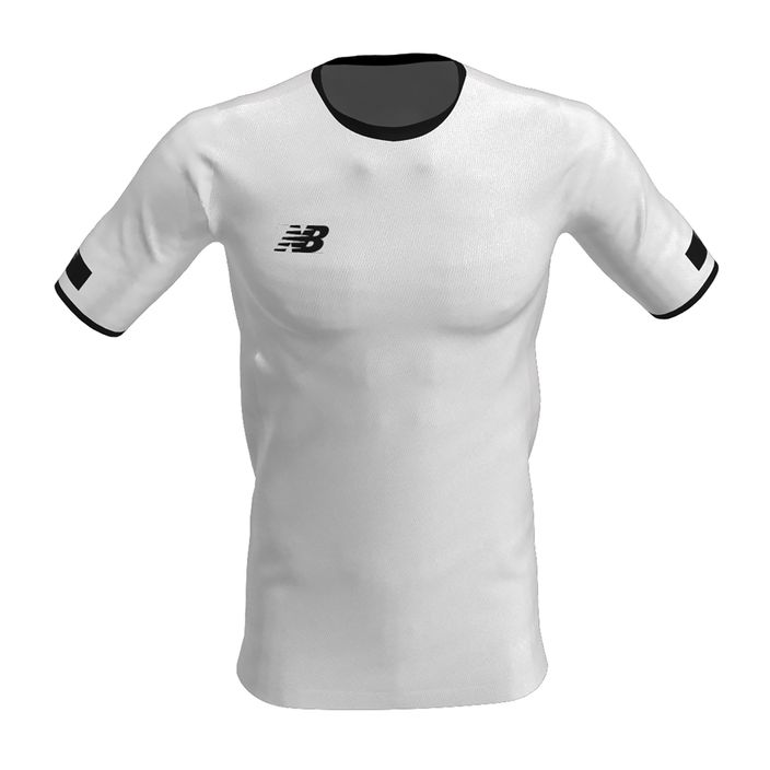Tricou de fotbal pentru bărbați New Balance Turf alb NBEMT9018 2