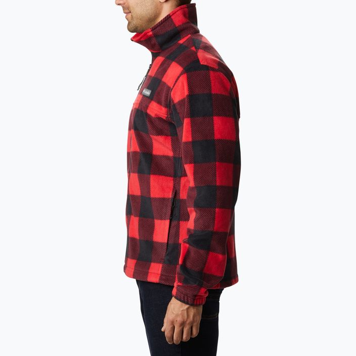 Columbia bărbați Steens Mountain Printed fleece sweatshirt roșu 1478231 2