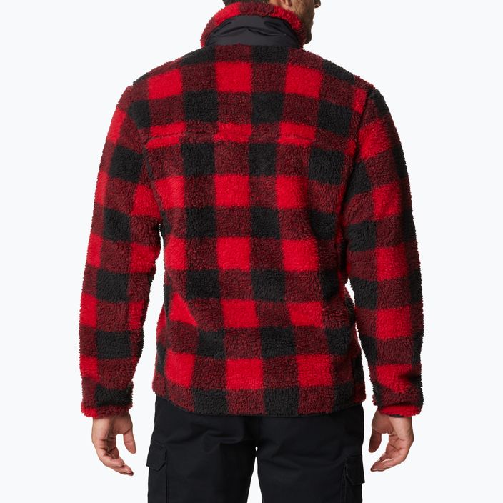 Bluză fleece pentru bărbați Columbia Winter Pass Print Fleece roșie 1866565 2