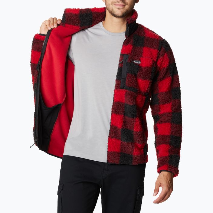Bluză fleece pentru bărbați Columbia Winter Pass Print Fleece roșie 1866565 4
