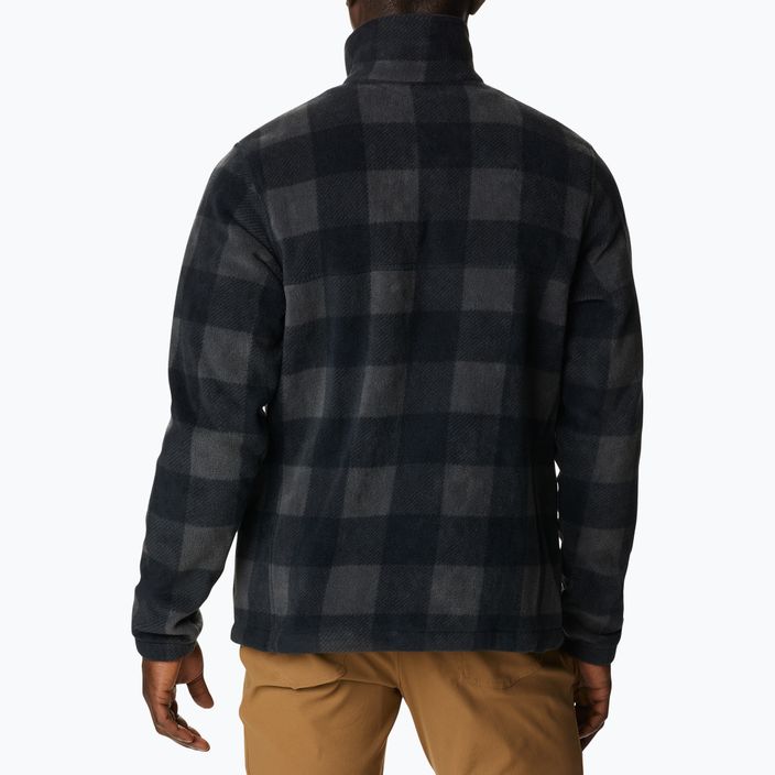 Columbia Steens Mountain imprimate pentru bărbați pulover fleece negru 1478231 3
