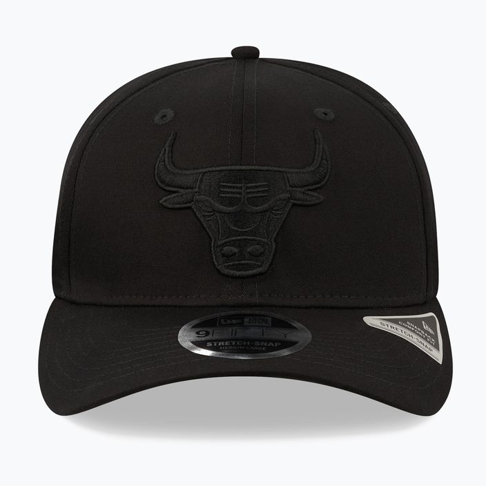 New Era Tonal Black 9Fifty Stretch Snap Chicago Bulls șapcă negru 3