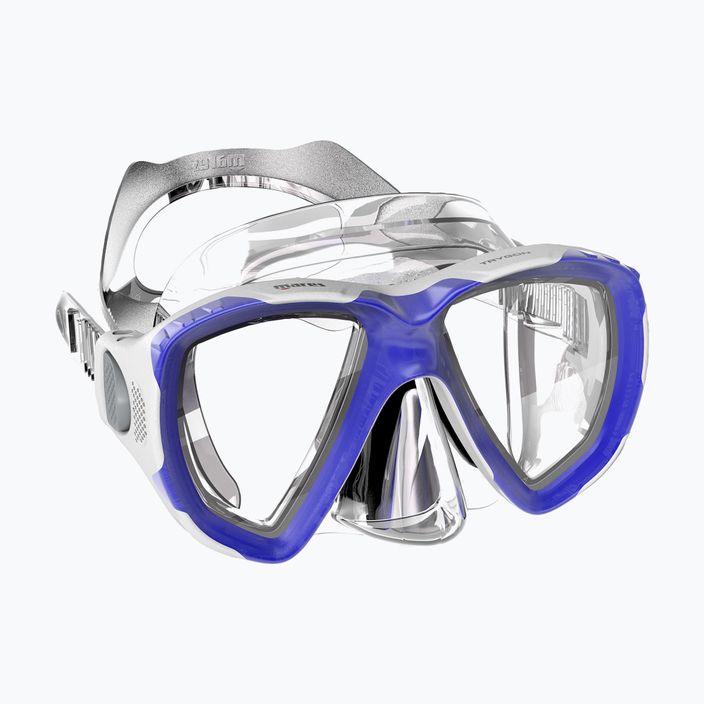 Mască de snorkeling Mares Trygon transparent și albastru marin 411262 6