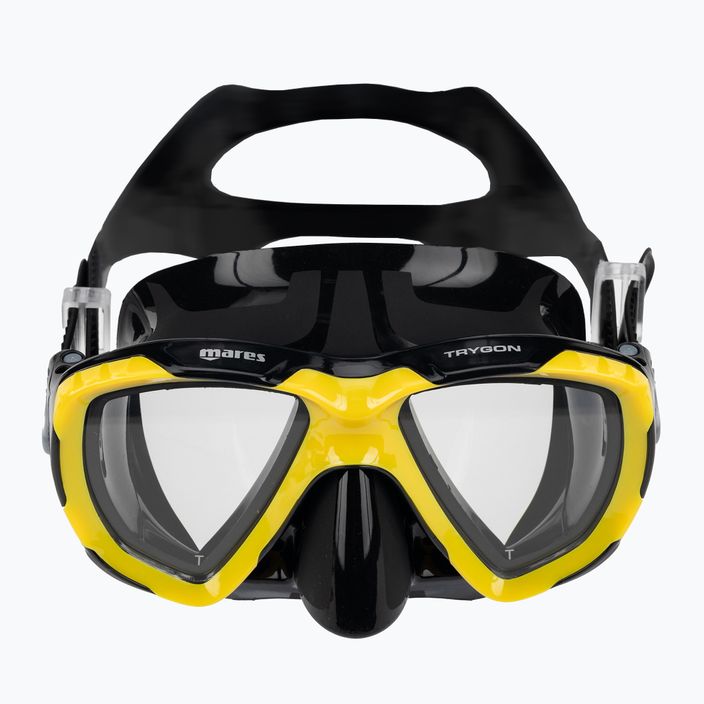 Mască de snorkeling Mares Trygon negru și galben 411262 2