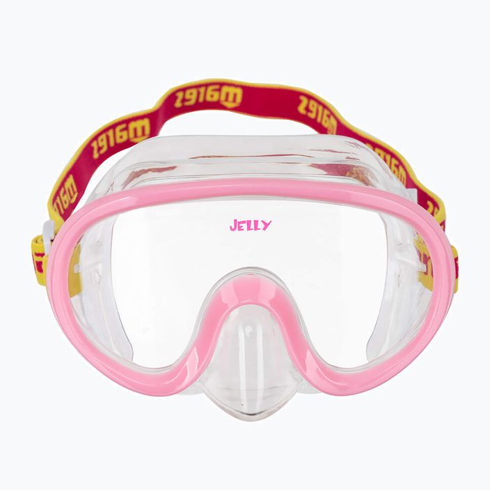 Mască de snorkeling pentru copii Mares Jelly pink/yellow/clear