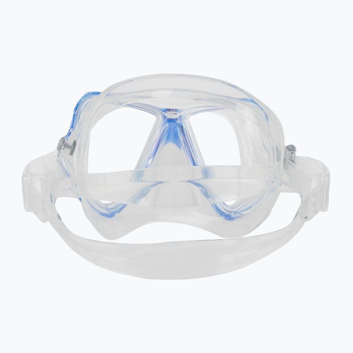 Mască de snorkeling Mares Wahoo transparent și albastru marin 411238 5